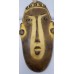 Tribal Clay tile Mask Wall Art Plaque Face with earrings Art Yellow Decor    223077188512